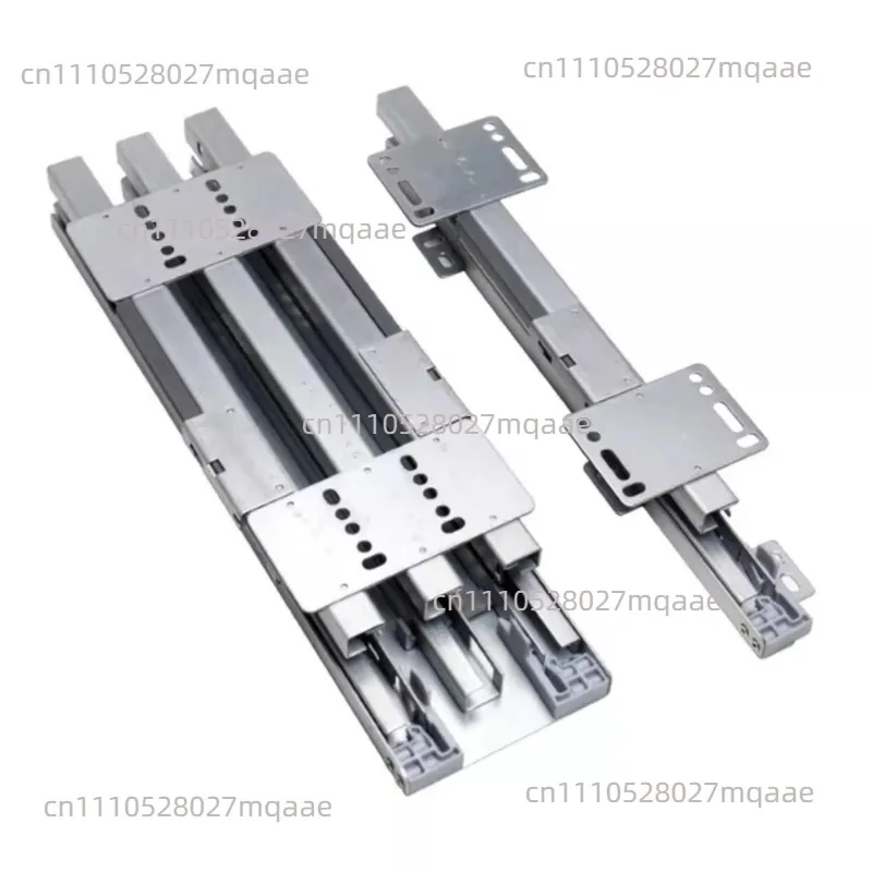 22In Up&Down Cabinet Track Max Load 100KG Wardrobe Slide Rails Heavy Duty Side Mounted Cabinet Sliding Rail Hydraulic Guide Rail