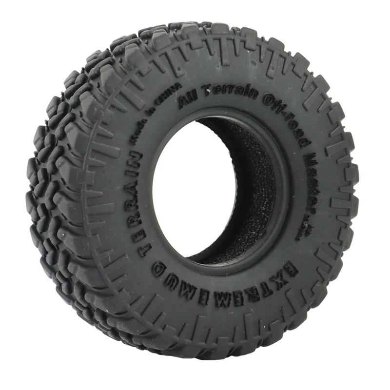 Neumáticos de goma suave para todo terreno, 4 Uds., 52x17mm, para coche trepador de control remoto Axial SCX24 1/24 AXI00002, piezas de mejora