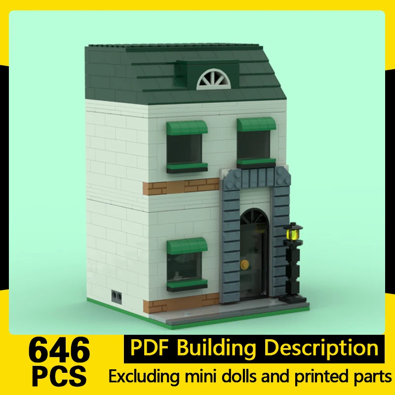 City Street View Model MOC Building Bricks Hardware Store Modular Technology Gifts Holiday Assemble Toys Suit Display