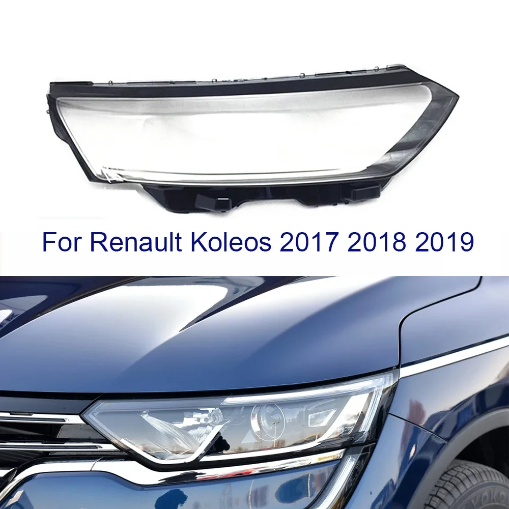 

HTTCY For Renault Koleos 2017 2018 Headlight Cover Lens Shell Lampcover Lampshade Headlamp housing