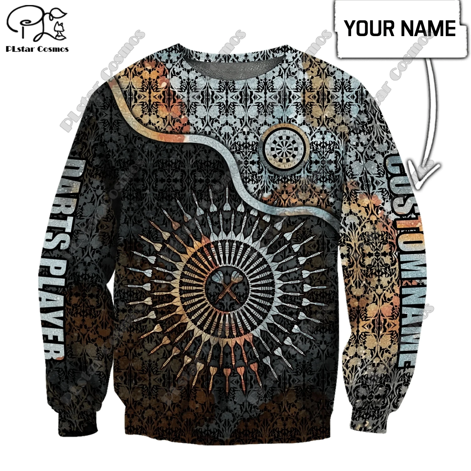 

PLSTAR COSMOS 3D printed personalized name unisex darts player clothing sports and leisure sweatshirt new product series