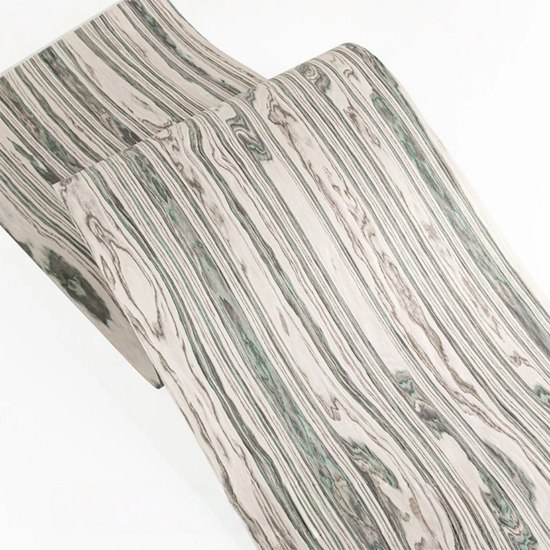 58x250cm Jade Engineered Wood Veneer for Guitar Piano Drum Marquetry Inlay Art Handcrafted DIY Projects