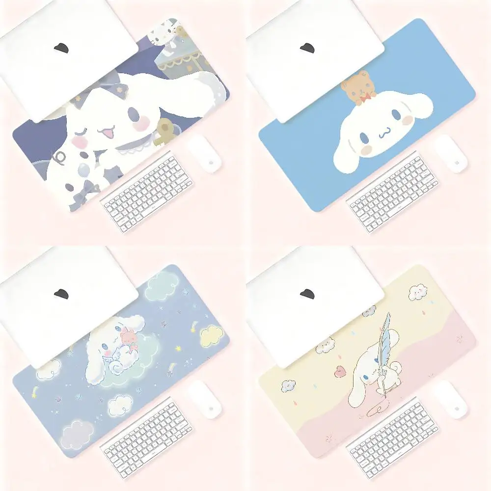

C-Cinnamorolls Mouse Pad Computer Mat Deskpad Laptop Keyboard Mat Office Large Landscape Mousepad