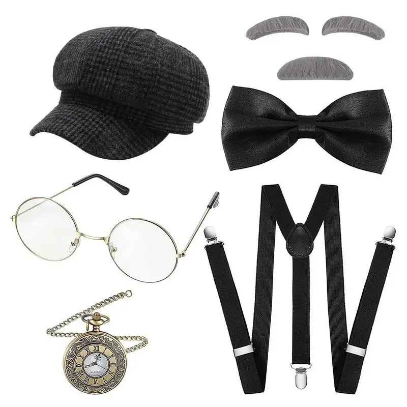 Herren 1920er Jahre Vintage Zeitung Junge Accessoires Retro Anzug Great Gatsby Party Party Requisiten 20er Jahre Thema Cosplay Bühnenauftritt