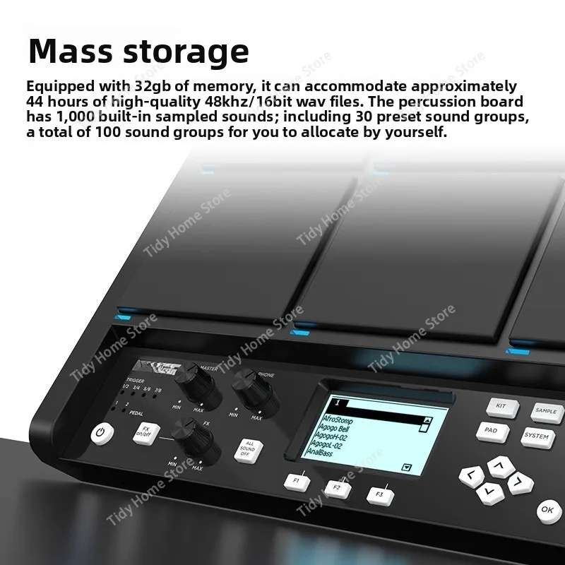 For  Avatar Electronic Percussion Board PD708, Electronic Music Percussion Pad 705, Portable Electronic Dance Stage Performance.