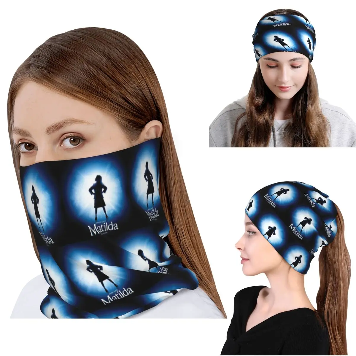 

Roald Dahl Matilda The Musical Bandana Neck Cover Mask Scarf Multi-use Headwear Beanies Hat Unisex Adult Breathable