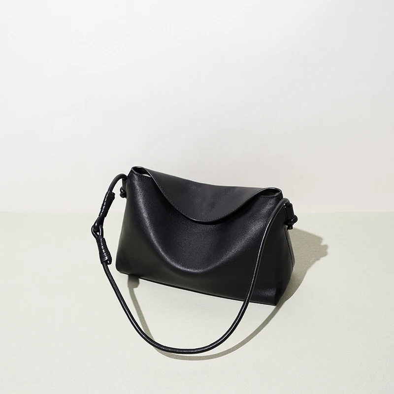 Timeless Multi-functional Split Leather Women Handbag Chic Sleek Daily Office Shoulder Bag New Lady Convertible Crossbody Bags