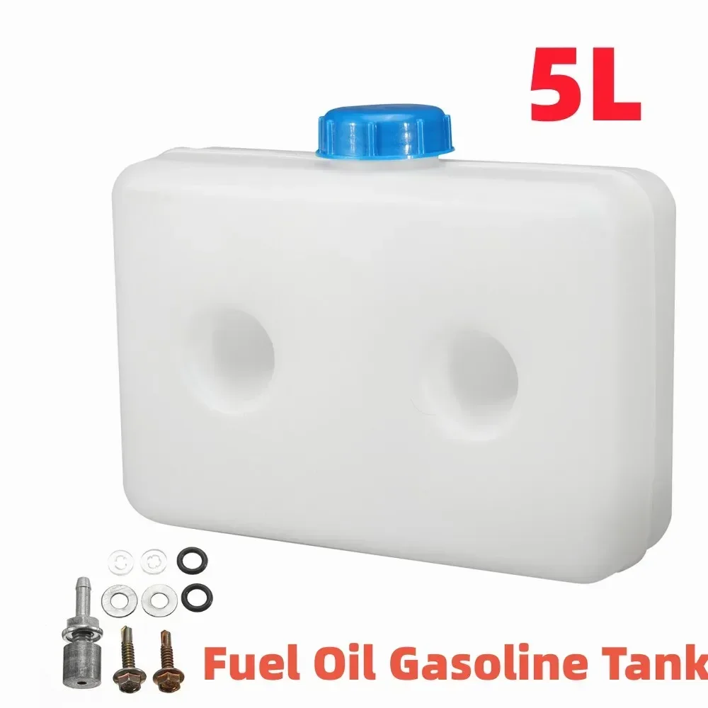 5L Plastic Air Diesel Parking Heater Fuel Tank Gasoline Oil Storage Box 2 Hole For Webasto Eberspacher Car Truck Trailer Caravan