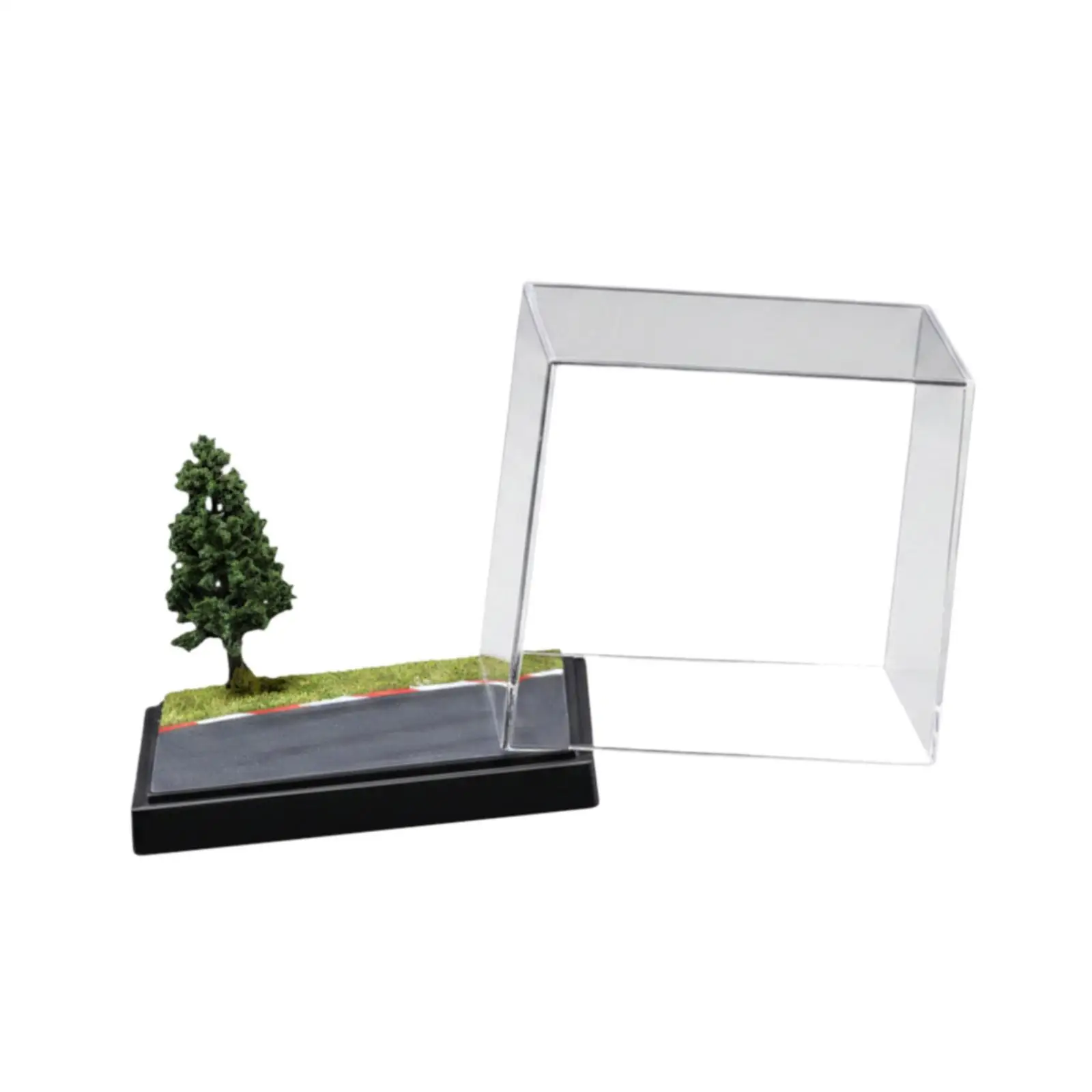 1/64 Model Car Display Case Storage Box Desktop Ornament Clear Collectible Gift Photo Prop Model Figure Display Box Organizer