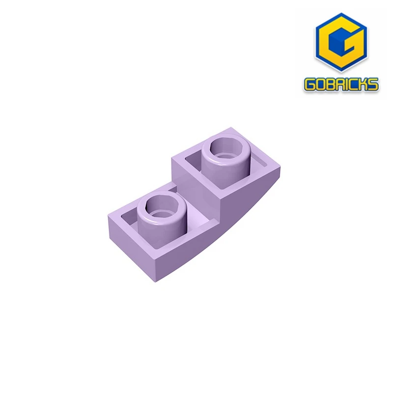 Gobricks GDS-795 Slope, gebogen 2 x 1 invertiert, kompatibel mit 24201 DIY-Lernbausteinen für Kinder, technisch