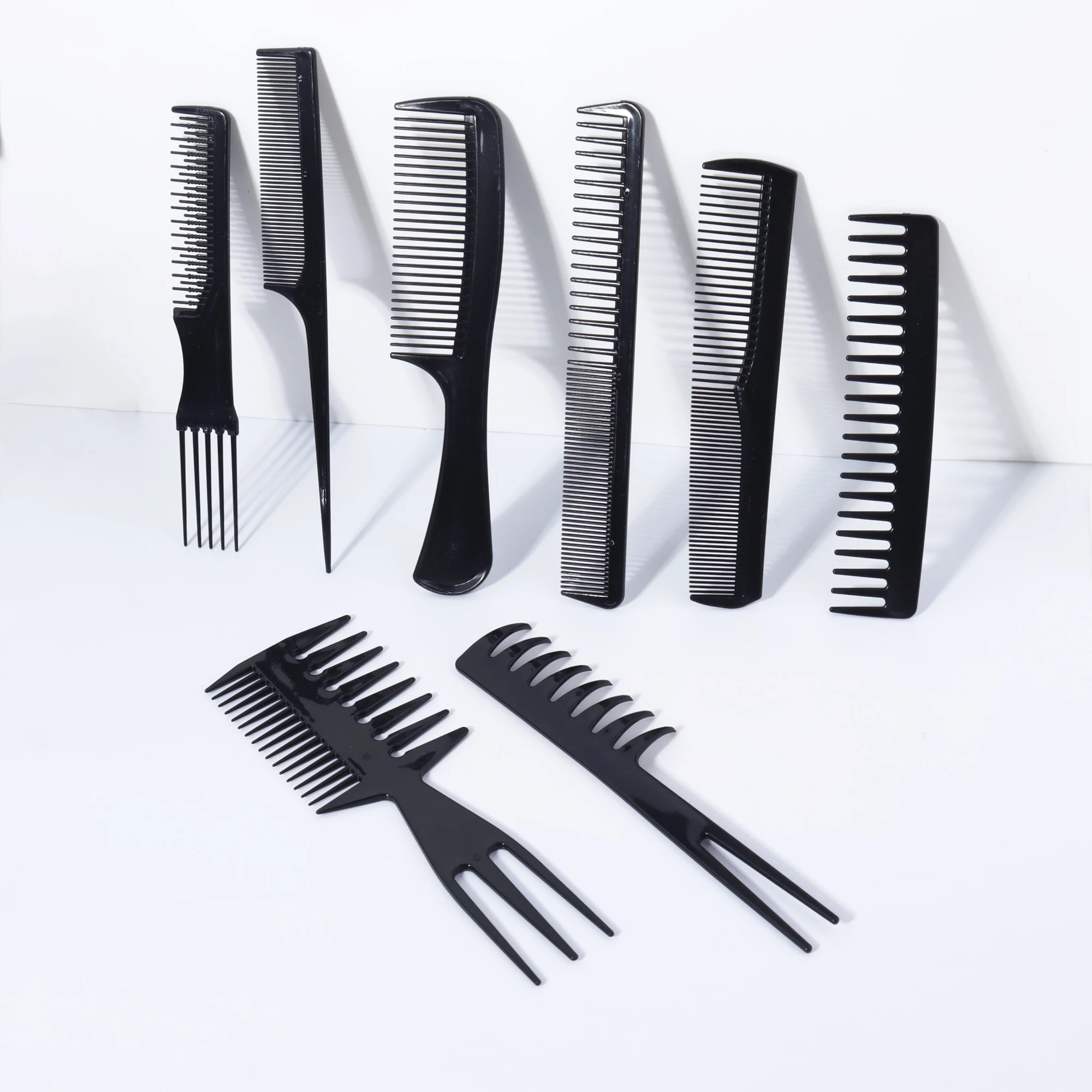 8-Piece Styling Comb Set, Suitable for Professional Hair Brushes of All Hair Lengths and Hairstyles, Special for Real Hair Wigs