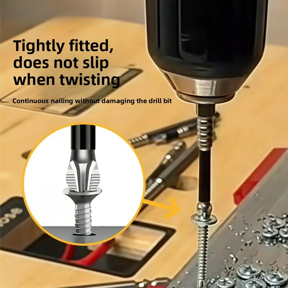 K5S2 Heavy Duty Durable High Hardness Precision Strong Magnetic Antislip Phillips Head Screwdriver Bit Electric Drill DIY Repair