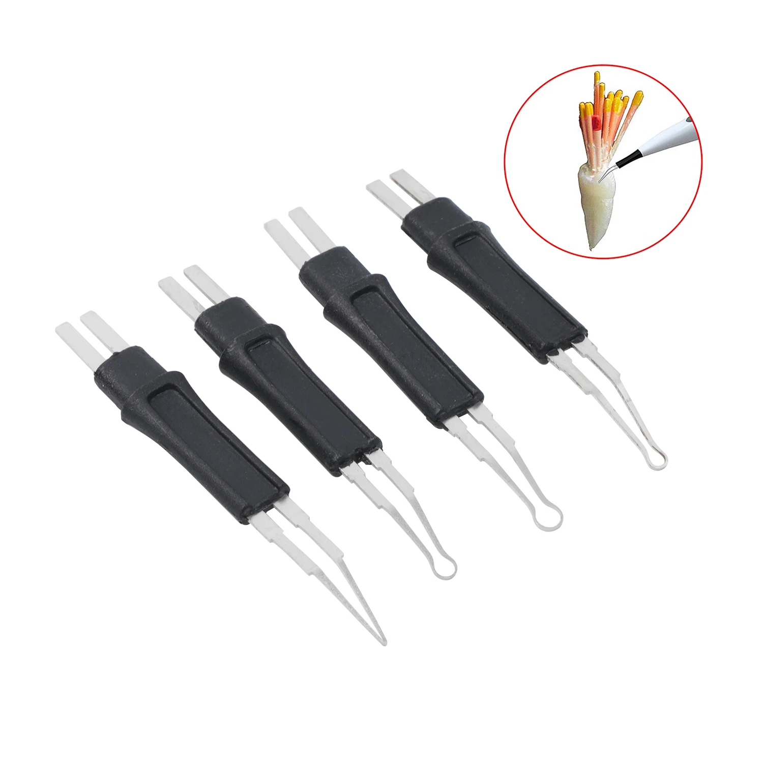 4pcs/Pack JOLANT Dental Heated Gutta Cutter Tips for Gutta Percha Point Heating Cutter Tooth Gum