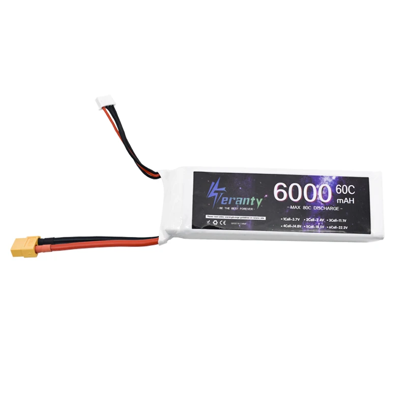 3s 6000mAh 11.1V 60C bateria LiPo dla helikopter RC samoloty Quadcopter samochody samolot 11.1V 3S bateria z T 2P XT60 XT90 wtyczka