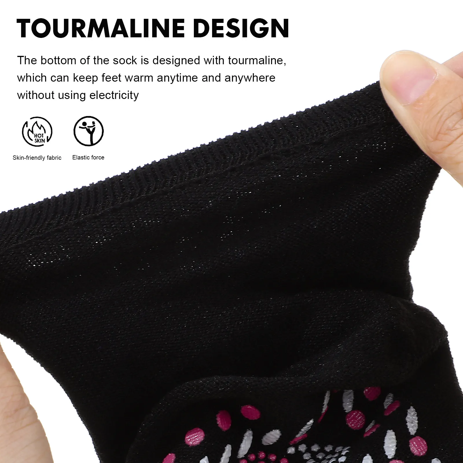 

4Pairs Thermal Socks Self Heating Warm Foot Socks Massage Acupuncture Point Stimulating Sock for Winter Hiking Jogging