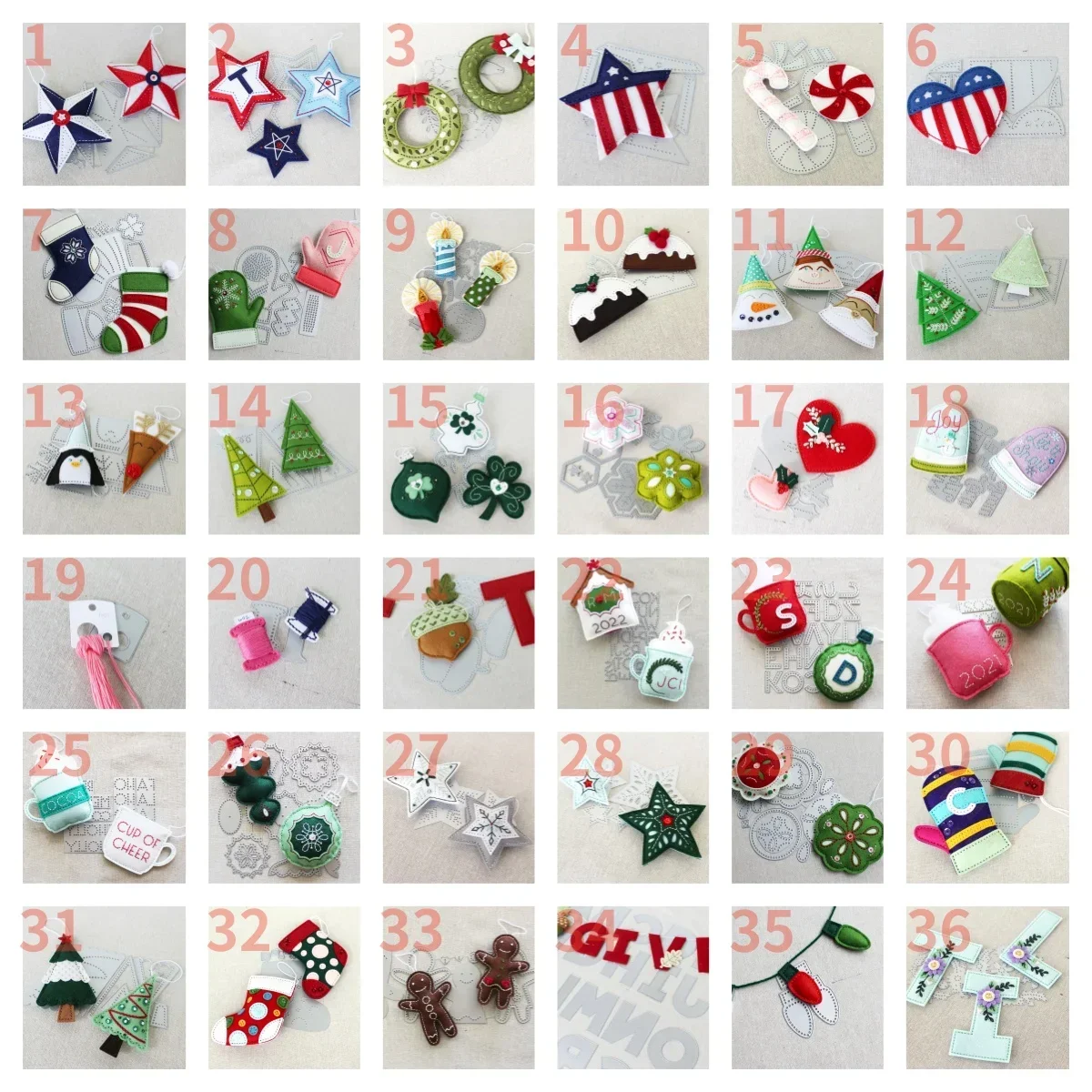 100pc Christmas Halloween Easter Holiday gift collection Autumn Spring Cutting Dies for DIY Card Scrapbook Die Festive Season