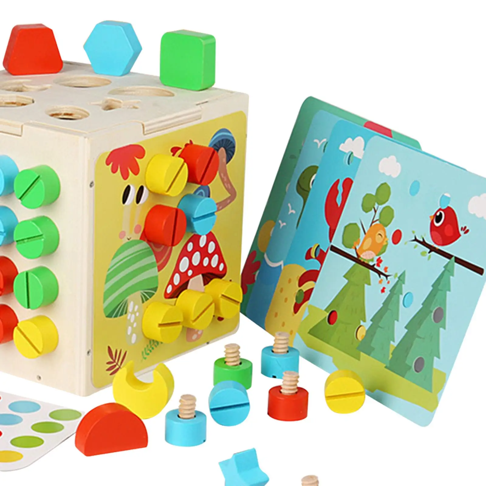 Montessori Schraube Mutter Spielzeug Bausteine für Kinder Kinder Geburtstagsgeschenke