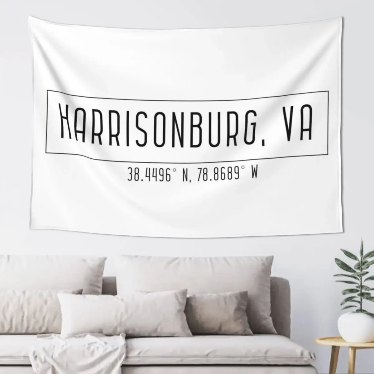 

Harrisonburg Coordinates Tapestry Wallpaper Bedroom Room Decore Aesthetic Home Decoration Accessories Tapestry