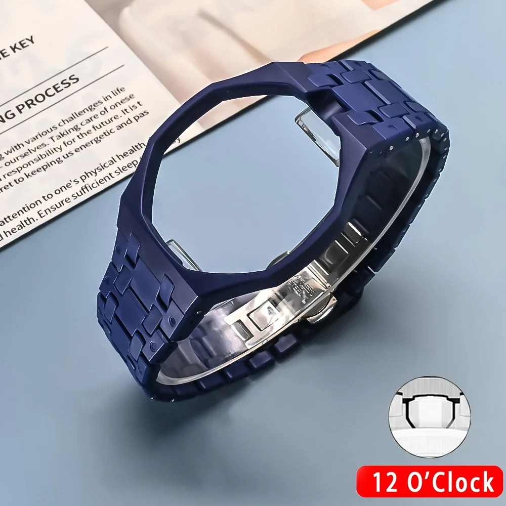 Color bio-ceramic strap for AP Abby Royal Oak Swatch joint dopamine style fashion wristband//