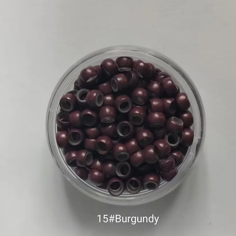 200 Stück/Packung 4,0mm Silikon-Nano-Ringe für Nano-Ringe Kupfer mit Silikonbeschichtung Haarperlen Haarringe Haarverlängerungswerkzeuge – Detail 9