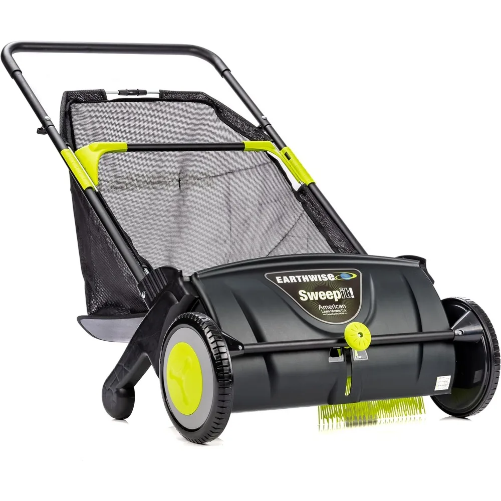 

LSW70021 21-Inch Width Leaf & Grass Push Lawn Sweeper, Black