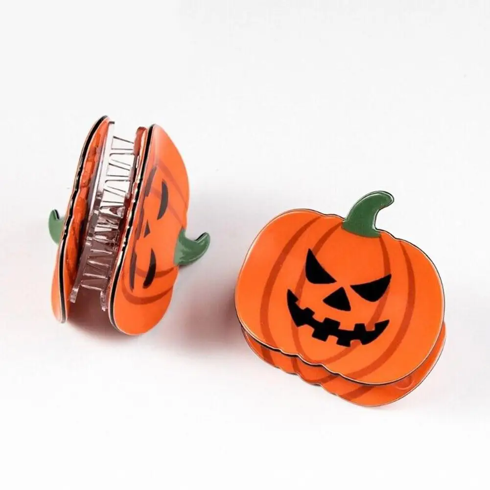 Halloween Meisjes Haarklauwen Clips Schattige Pompoen Heksenhoed Kat Haar Krab Klemmen Vrouwen Haar Grepen Hoofdtooi Haar Accessoires