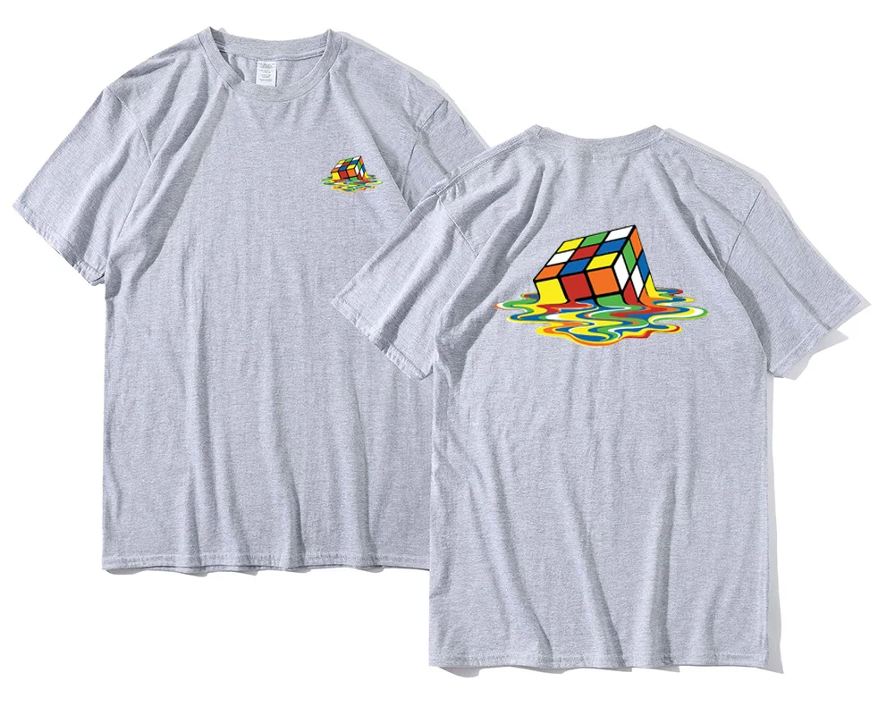 Fashion Rubik\'s Cube T Shirt Boys Girls Clothes Funny Cubes Puzzle Boy Top Kids T-shirt Rubiks Magic Summer Tshirt Teen Clothing