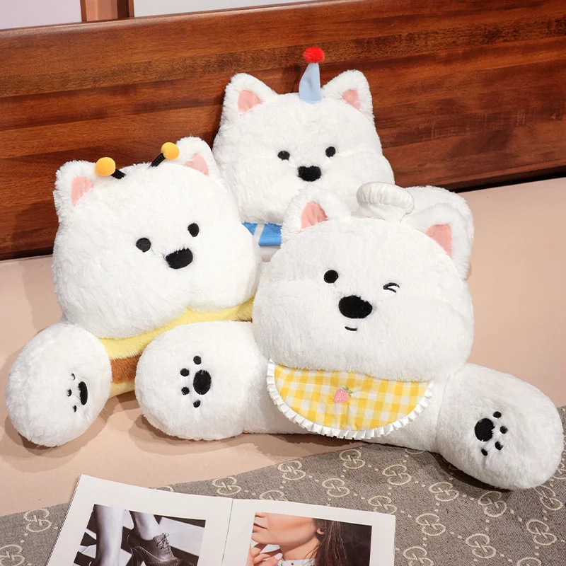 

Подушка для собаки Kawaii, съемная моющаяся подушка для чтения с мультяшным принтом, мягкая поддержка талии, диван, офисная подушка для стула, подушка для спинки