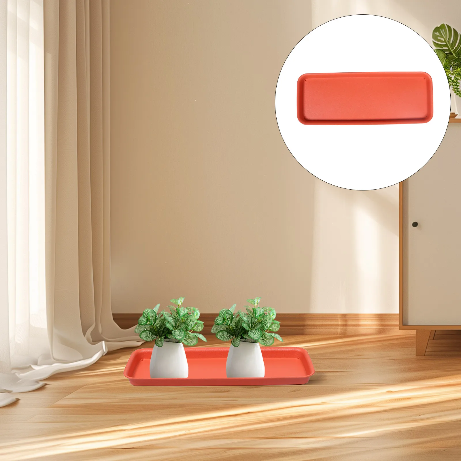 

Plastic Plant Tray Flowerpot Base Water Catcher Tray for Indoor and Outdoor Use Prevents Water Leakage for Decor