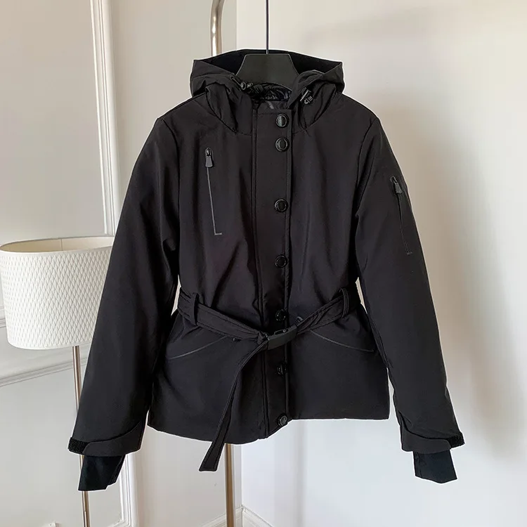 2024 Fashion Winter New Women\'s Work Clothes Down Jacket Loose Commuter Windproof Waterproof White Duck Down Jacket