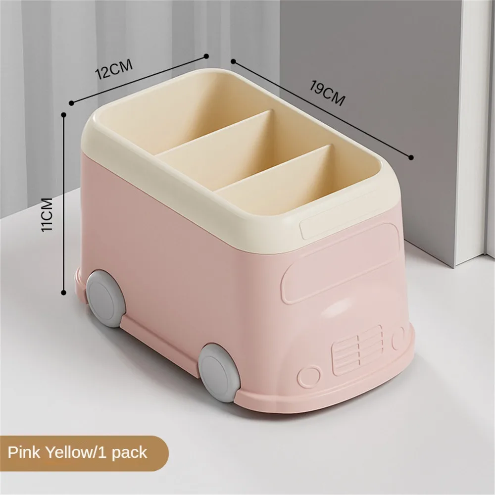 Safe Material Storage Box for Makeup Brush, Grande Capacidade Pen Holder, Smooth Papelaria Storage Box, Economizar espaço, Car Styling