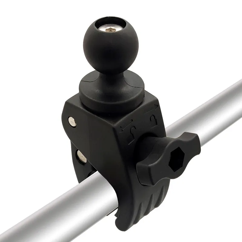 Große medium kleine nylon Clamp Motorrad Fahrrad Lenker Schiene Montieren mit 1 zoll Ball Halterung für gopro Action Kamera ram montieren