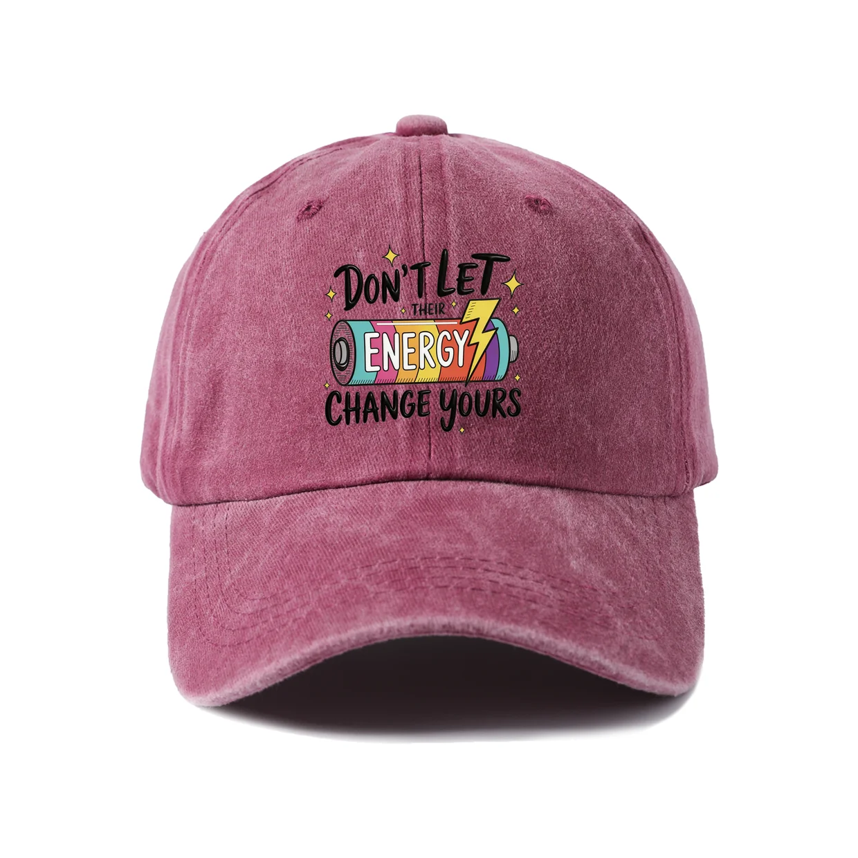 Change Yours Graphic Vintage Washed Baseball Cap, Adjustable Unisex Dad Hat, Weekend Gift