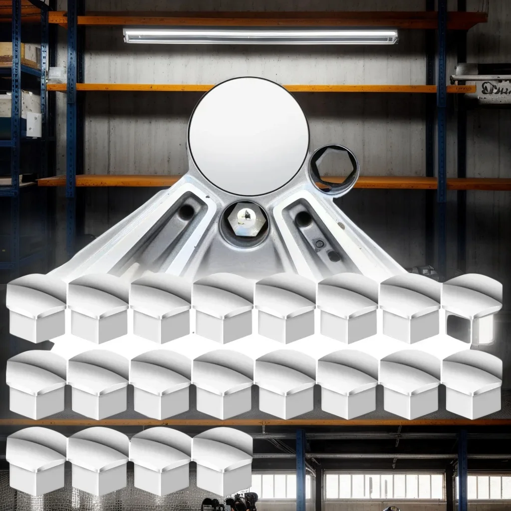 

20 шт. хромированные крышки для колесных гаек из АБС-пластика — антикоррозийные глянцевые защитные колпачки для автоматической отделки и винтов шин, автомобильные аксессуары