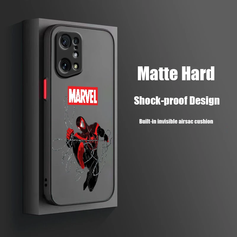 Marvel Spider-Man Cool For Realme Q3T Q3S Q5 GT Neo 3T 2 Narzo 50i 50A 20A 10A X50 X3 Pro Frosted Translucent Phone Case