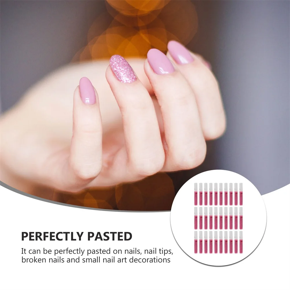 

30pcs Nail Art Glue Fast-Drying Strong Adhesive For Diy Manicure Professional Use Durable Sticky Bonding Tool Nail Art Sticky