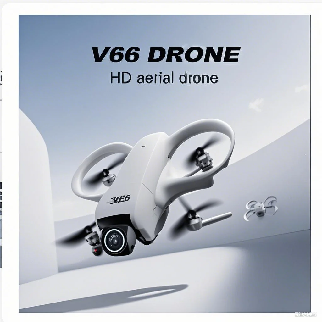 V66 미니 원격 제어 포지셔닝 항공 사진 FPV 드론 광각 HD 카메라 장애물 회피 헬리콥터 기계 장난감