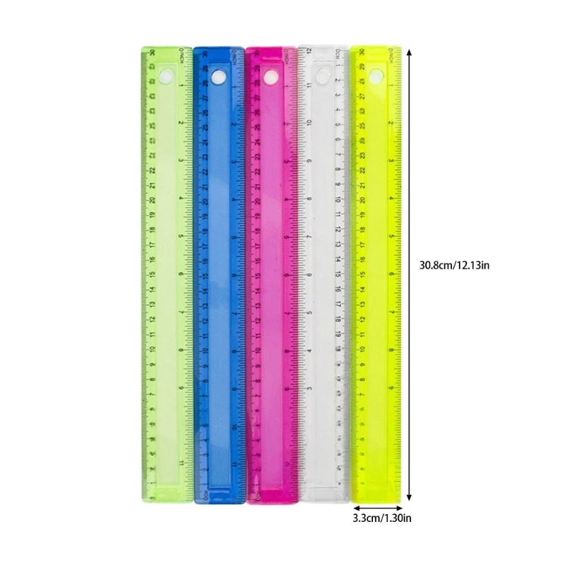 Clear Rulers Drawing Ruler Math Ruler Misurazione Strumento misurazione del righello per il disegno