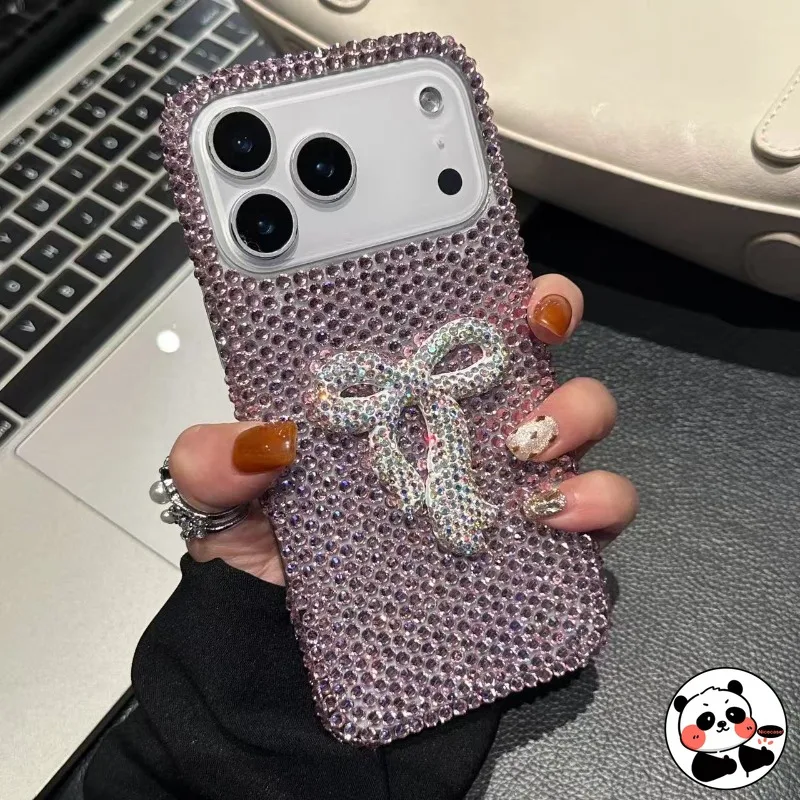 

Luxury Bling Bow Diamond Phone Case For OPPO A83 A73 2020 A72 A71 A60 A59 A58 A58X A57 A57E A57S A56 A55S A55 A54S A54 A1 Cover