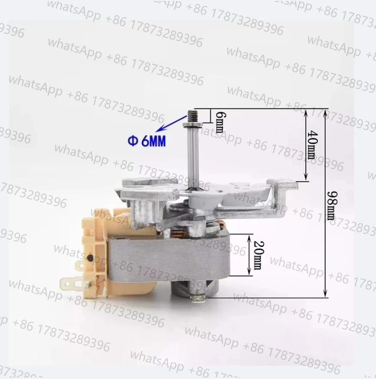 

6120 Drying Box Motor 220V 42W 2000RPM For Constant Temperature Oven Fan Motor High Temperature Material Axis Length 40mm