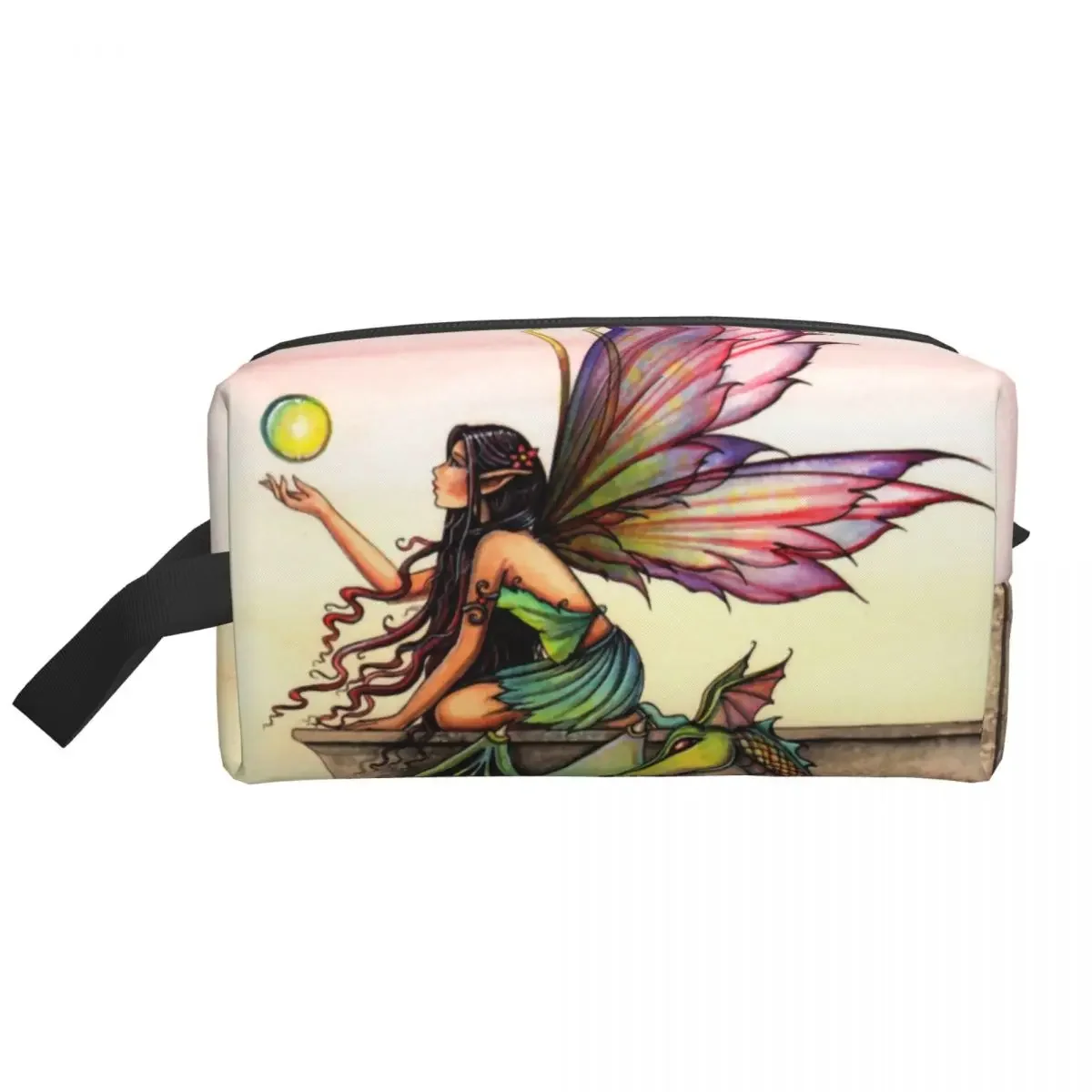 Dragons Orbs Fairy And Dragon Toiletry Bag Women Molly Harrison Cosmetic Makeup Organizer Lady Beauty Storage Dopp Kit Box