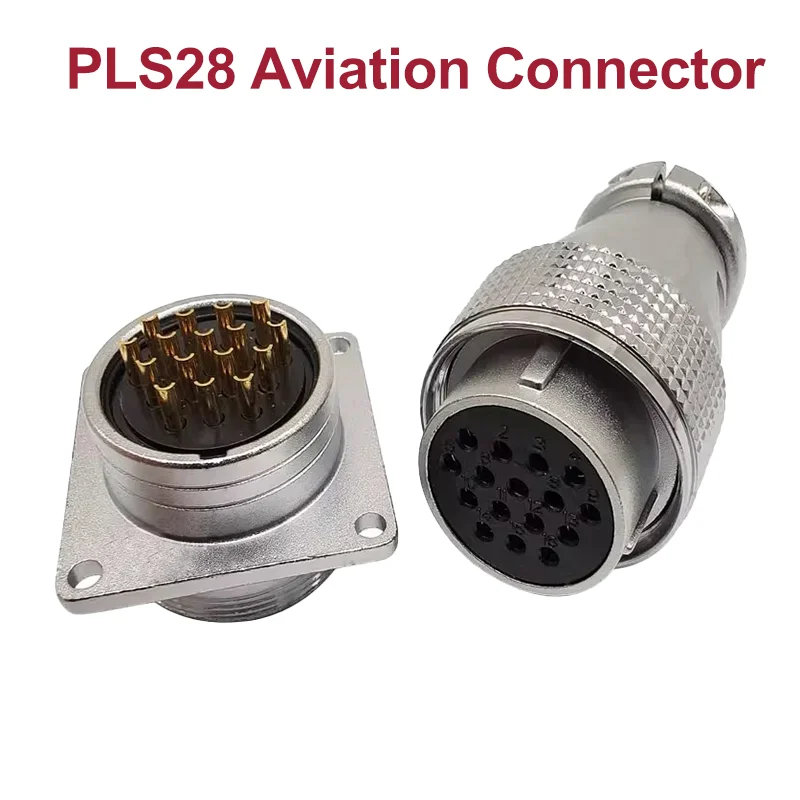 

P28 Aviation Industrial Connector Plug Socket Male Female Butt Joint High Quality Connector 2 3 4 5 7 10 12 14 16 19 20 24 pin