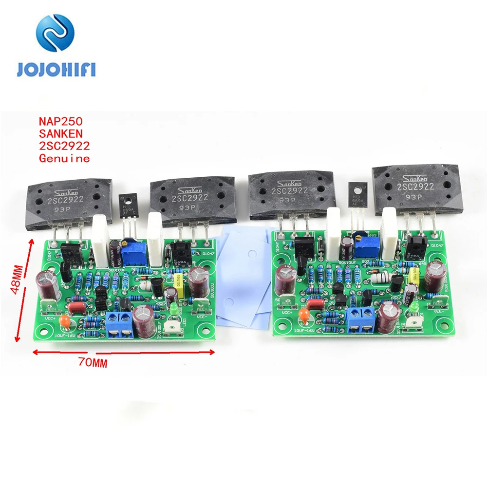 One Pair NAIM NAP250 DIY KITS/Finished Board ST-2SC5200/2SC2922 Stereo Channe Power Amplifier AMP Assembly Amplifiers Board