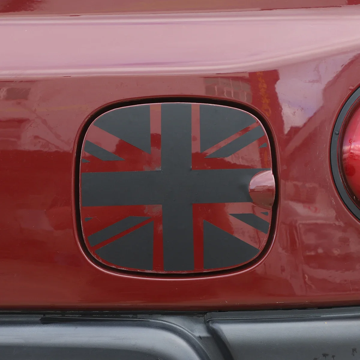 

For Toyota FJ Cruiser 2007-2021 PVC Black Car Fuel Tank Cap Pull Flower Film Fuel Cover Stickers Car Accessories