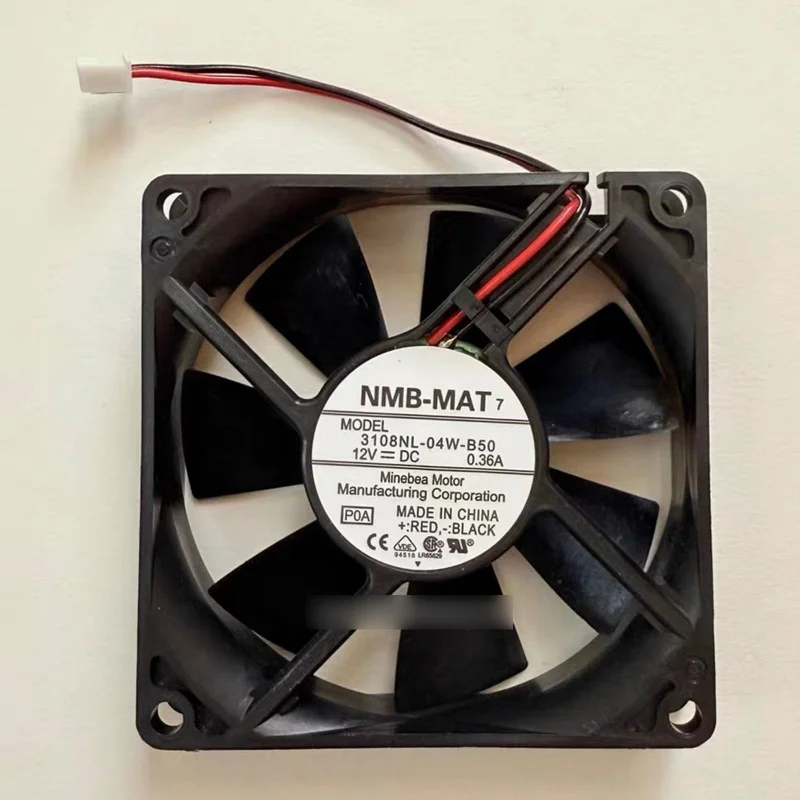 

M New NMB 3108NL-04W-B50 DC12V 0.36A 2-PIN chassis power fan#QW