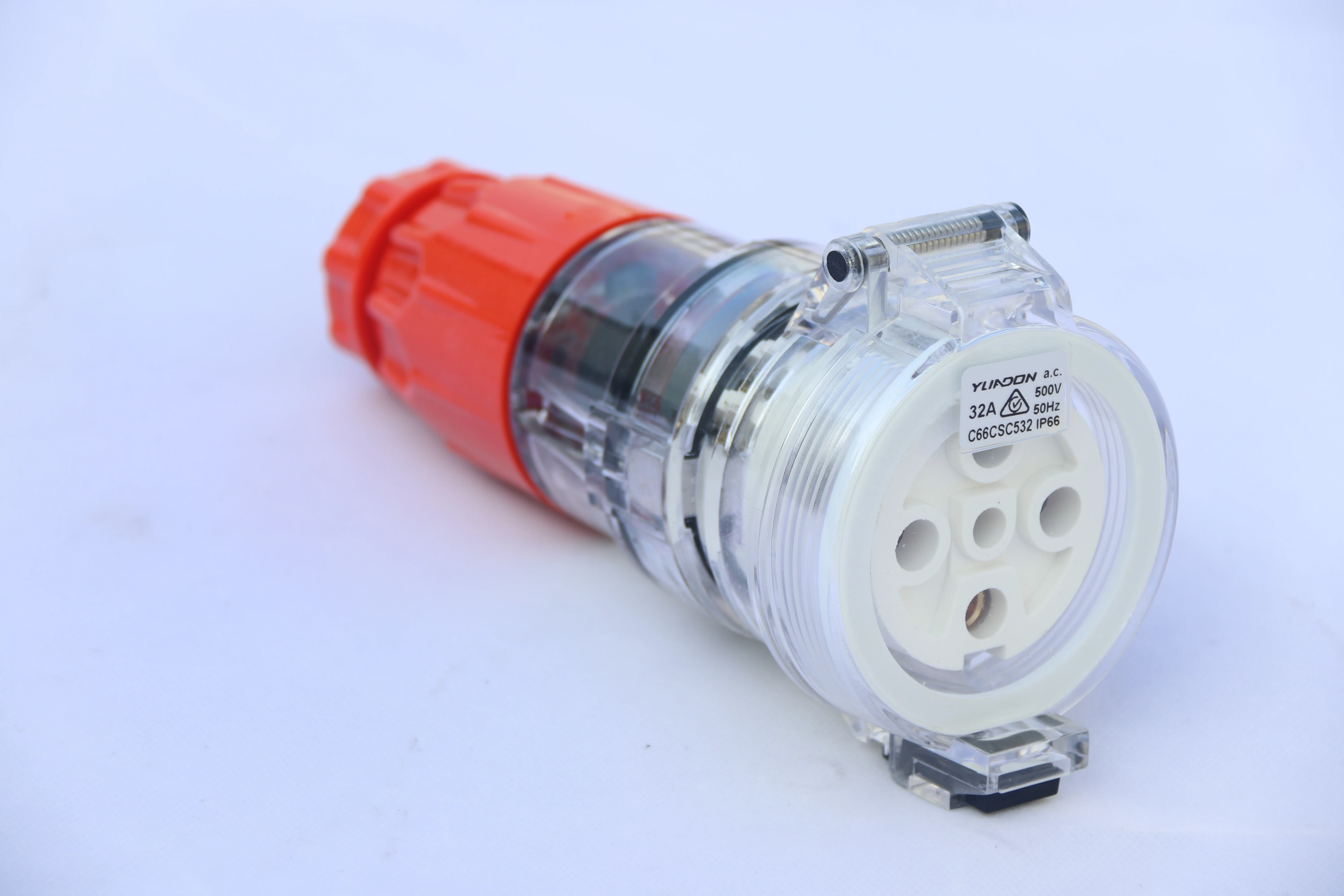 AU IP66 Waterproof  500V 5Pin 32A Industrial Socket Plug Male and Female Socket With Plastic Covers for Power Distribution Box