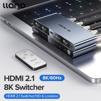 llano HDMI Switch 4 in 1 Out 8K With IR Remote Supports VRR CEC HDR Dolby Atmos HDMI Switcher Selector For Xbox PS4 PS5