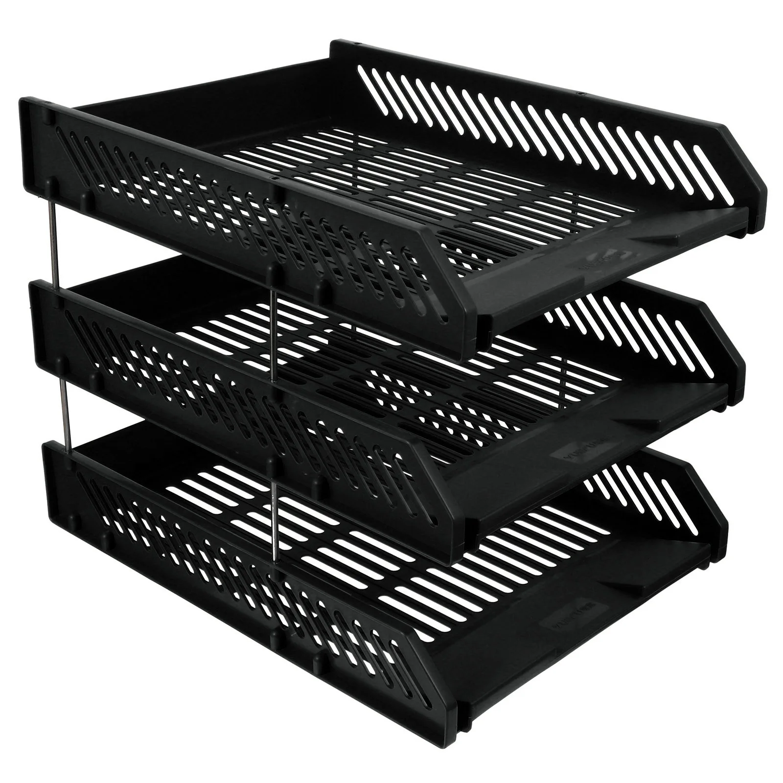 

1Pcs File Organizer Rack 3 Tier Plastic Desktop Document Holder for Office Home Desk Storage Magazine Folder Organizer