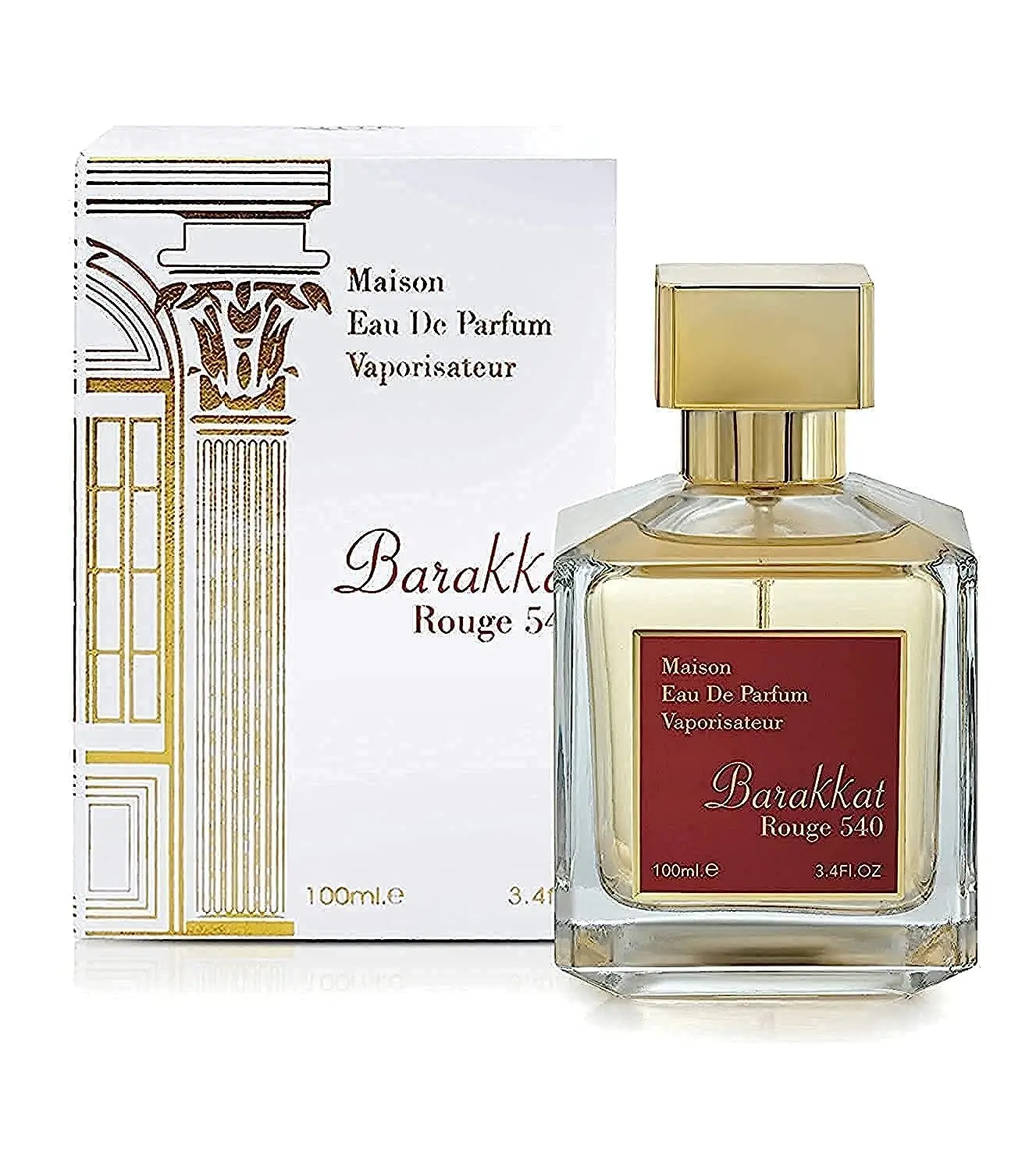 

Духи Fragrance World Barakkat Rouge 540, от Maison Alhambra для женщин — спрей Extrait De Parfum, 3,4 унции