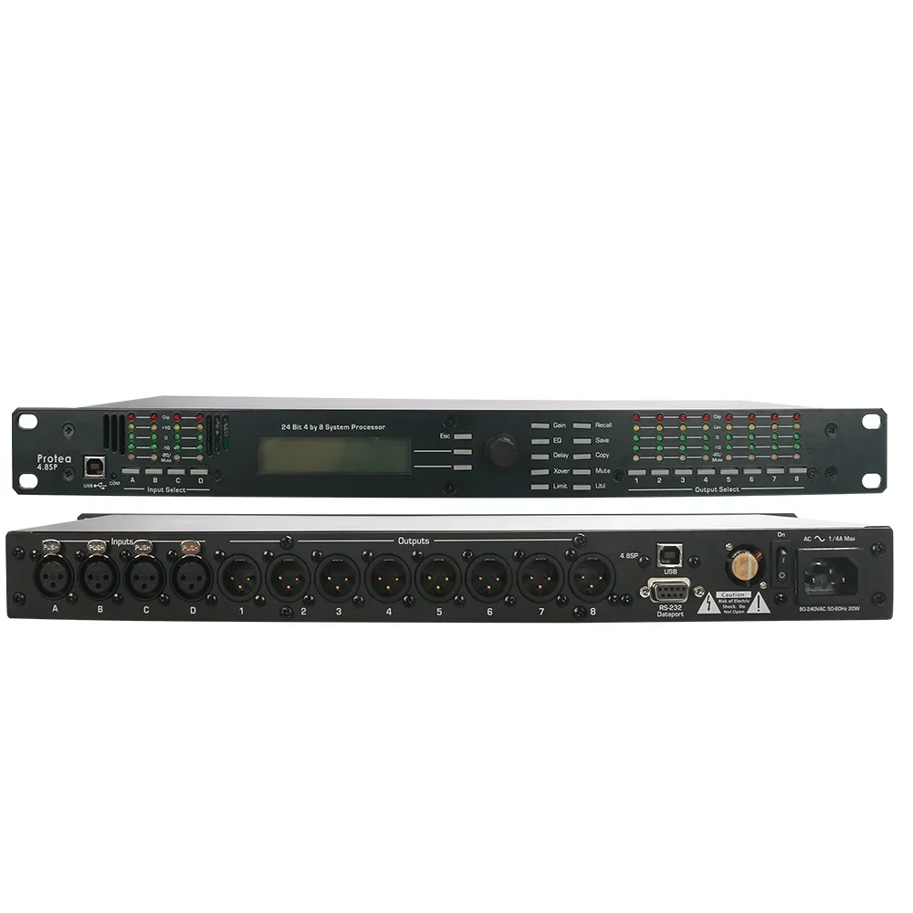 Audio 4.8SP 4 Input 8 Output Digital Processor DSP Speaker Management Pro Audio Protea Stage Equipment For Hot Selling